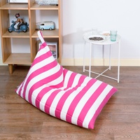 Housse de pouf géant Lazy Corner Premium, design traditionnel, en toile de coton, pour canapé-lit une place, couleur/taille personnalisable