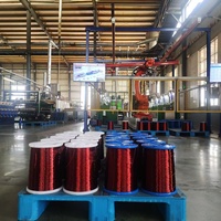Usine chinoise Huaerda fournit des produits conformes à la norme RoHS 200 ℃   Fil émaillé composite EI/AIW 0,710 mm pour bobinage d'aimants de moteurs aérospatiaux et aéronautiques