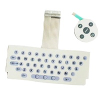 OEM-Hersteller Kontrollpanel Seidenbildschirm Druck flache Taste haptil Membrane-Schalter Tastatur Tastatur