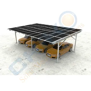 Structure solaire en aluminium carport support de montage solaire pv carport supports de montage structure OEM