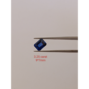 Zafiros Azules Cultivados en Laboratorio de Alta Calidad, Corte Esmeralda, Piedras Sueltas de Primera Calidad para Joyería Fina, para la Elaboración de Joyas - Product Image 2