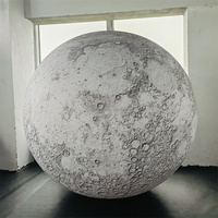 Lune gonflable personnalisée pour la publicité et la décoration d'événements, ballon lumineux en forme de lune, diamètre 4m 5m 6m