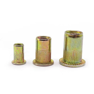Remache de cabeza plana galvanizado de fábrica Bibo Yaente, remache de aluminio moleteado con grano vertical, remache de cabeza redonda de acero inoxidable avellanado - Product Image 4
