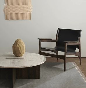 Giữa Thế Kỷ yên da ghế Salon cho ăn uống biệt thự ngoài trời sử dụng cho khách sạn quán cà phê nhà hàng - Product Image 6