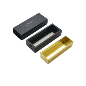 Hộp ngăn kéo kiểu Nhật có thể tùy chỉnh-Bìa giấy kraft, lót vàng 3 lớp, Màu sắc/Kích thước/in cá nhân để đóng gói - Product Image 3