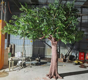 Arbre artificiel de haute qualité, arbre de sycomore, arbre de camphrier, grand arbre décoratif pour l'intérieur et l'extérieur, lieu pittoresque, restaurant, plante, arbre paysager - Product Image 6