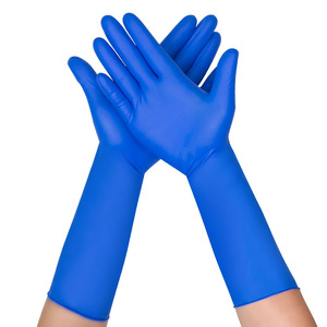 Nitrile Gloves 38Cm Extended <b>Waterproof</b> Oil Resistant For Kitchen Cleaning And Seafood Processing - Product Image 2