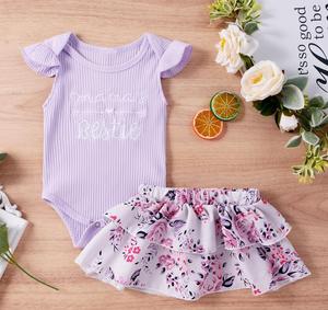 Conjuntos de 2 Piezas de Pijamas Orgánicos Japoneses de Nuevo Estilo para Bebés, con Vestido con Estampado de Flores para Niños Pequeños - Product Image 2