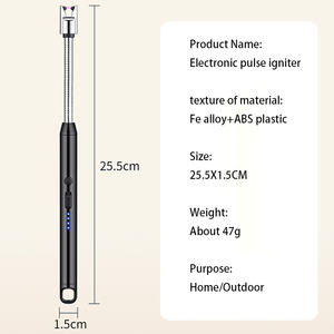 Modern Kitchen TPE-C Electronic Candle Lighter Arc <b>Torch</b> Windproof <b>Rechargeable</b> Lithium Battery Travel Portable - Product Image 2