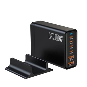 เครื่องชาร์จ GaN 200W แบบหลายพอร์ต 4C2A แท่นชาร์จตั้งโต๊ะ อะแดปเตอร์ชาร์จเร็ว PD100W - Product Image 4