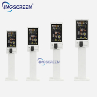 INGSCREEN Interactive Self Service Commande Paiement Kiosque Automatique Écran Tactile Moniteur Caisse Enregistreuse Machine pour Restaurant