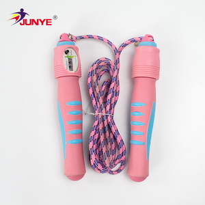 Wholesales Lightweight Counter Adjustable Length Electronic <strong>Counting</strong> <strong>Skip</strong> Jump <strong>Rope</strong> for Kids - Product Image 2
