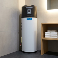 Calentador de Agua Doméstico con Bomba de Calor Todo en Uno R134a Sin Wifi, 150L 200L 300L, Bomba de Calor Aire-Agua para Baño