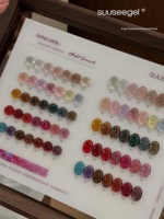 Kit de gel à ongles effet diamant brisé, 35 couleurs, toutes saisons, gel à ongles brillant réfléchissant pour salon de manucure professionnel