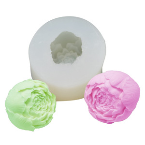 Giá rẻ 3D Rose Flower Silicone khuôn 3D Silicone tăng hình dạng Ice Cube khuôn Rose Flower Silicone khuôn - Product Image 1