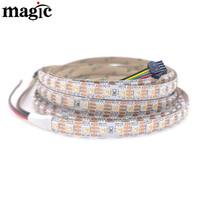 96 LED/M CS8812 12V RGBW RGB + 3000K 4000K 6000K Pixel Contrôle Individuel Ligne de Données de Sauvegarde Smart IC Adressable LED Strip