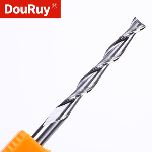 Douruy Shank 4mm 6mm 8mm 10mm hai sáo <span class=keywords><strong>CNC</strong></span> khắc <span class=keywords><strong>Router</strong></span> <span class=keywords><strong>bits</strong></span> cho máy cắt gỗ Carbide End Mills cắt phay công cụ - Product Image 3