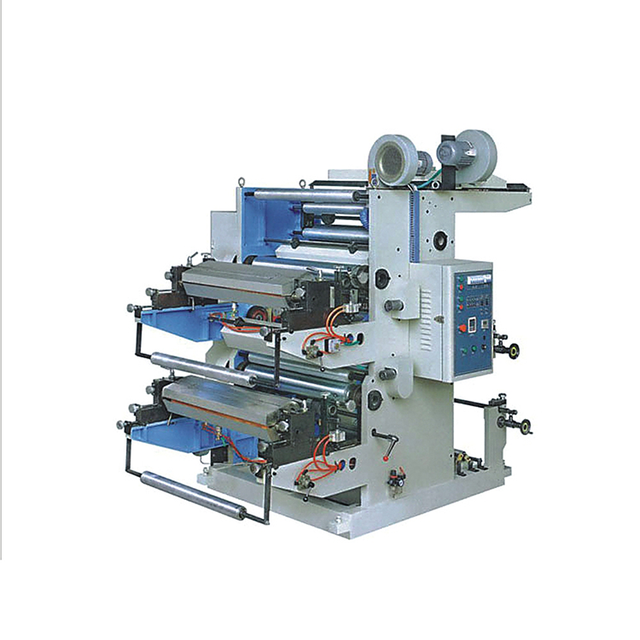 Stack Type Paper Cup Plastic Label Two Colour Flexographic Printing Machine