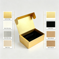 Caja Rígida de Lujo Personalizada con Lámina Dorada para Empaque de Joyería y Cosméticos de Alta Gama, Fabricante Mayorista de Cajas de Papel