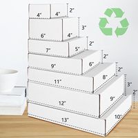 Boîtes postales ondulées pliables recyclables en gros bon marché avec gaufrage de logo personnalisé imprimé pour l'emballage de chaussettes et de fourrure