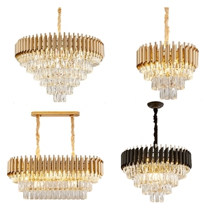 Mới Pha Lê Chiếu Sáng Hiện Đại Sang Trọng Đèn Chùm Đèn Mặt Dây Chuyền Đám Cưới Đèn Chùm Phòng Khách Treo Đèn Vàng LED 50 80 <span class=keywords><strong>360</strong></span> 30000 - Product Image 3