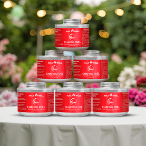 Latas de frotamiento de combustible de mecha Mei Yu de 6 horas DEG Material plato de frotamiento y juego de buffet para hoteles restaurantes barbacoas y acampar al aire libre - Product Image 4