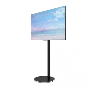 Support <span class=keywords><strong>TV</strong></span> moderne et élégant pour salon, support <span class=keywords><strong>TV</strong></span> au sol pour studio avec lampe et roulettes sur la base pour LG - Product Image 1