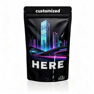 Custom Design Foil Stand up sacchetto con cerniera per cibo Mylar borse all'ingrosso personalizzato - Product Image 2