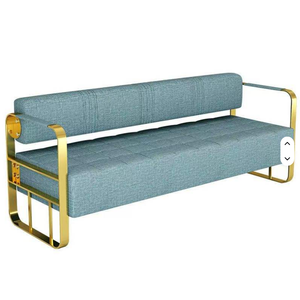 Sillón de Espera para Salón de Belleza y Barbería, Modelo 2026, Diseño Moderno, Dorado, de Alta Calidad - Product Image 4