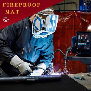 Alfombrillas duraderas para chimenea de interior, alfombrilla para fogatas de barbacoa, manta de soldadura, alfombrilla grande para debajo de <span class=keywords><strong>la</strong></span> <span class=keywords><strong>parrilla</strong></span> para <span class=keywords><strong>parrilla</strong></span> al aire libre - Product Image 6