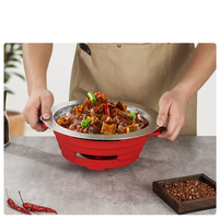 Marmite de cuisson professionnelle en acier inoxydable 304, antiadhésive, pour buffet, chauffe-plats, chafing dish, vente en gros du fabricant