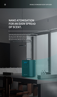Système de diffuseur d'arôme électrique WIFI commercial intelligent Machine à parfum d'huile parfumée en métal pour hôtels ménages Central 1 an