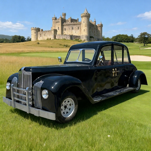 Zhenda Carro Eléctrico Vintage de Estilo Retro Personalizado, Superventas, Negro, con Asientos Rojos, para Turismo, con Volante a la Derecha, Vehículo Usado, Incluye Neumático de Repuesto - Product Image 1