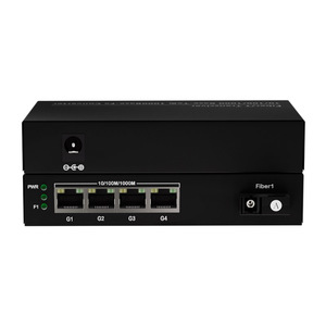 Gigabit 1 SC <span class=keywords><strong>4</strong></span> PoE + Cổng chuyển đổi sợi không được quản lý IEEE 802.3at tuân thủ PoE phương tiện truyền thông chuyển đổi - Product Image 2