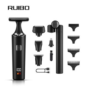 RUIBO 多機能メンズグルーミングキット 2段階速度調整 ターボ充電式電気シェーバー ウェット＆ドライ両用 ボディグルーマー 背中バリカン - Product Image 6