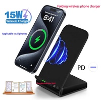 Cargador Inalámbrico Plegable Personalizable 2026, Soporte de Carga Inalámbrica para Teléfono Móvil de Escritorio de 15W con Base