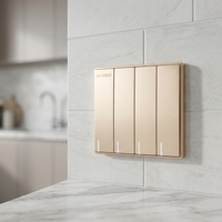 Interrupteurs muraux de haute qualité pour maison, 250 V, commande par PC, interrupteurs à bouton-poussoir en plastique pour l'intérieur