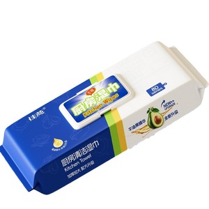 Lingettes de cuisine Jiayi Avocado, 80 feuilles, extra épaisses, jetables, pour nettoyer les hottes de cuisine - Product Image 1