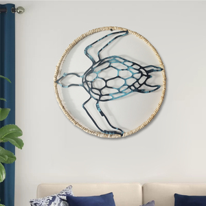 Hiện Đại Ahome New Arrival Nhà Phòng Khách Bãi Biển Biển Rùa Động Vật Nghệ Thuật Kim Loại Tường Trang Trí Cho Nhà Sang Trọng - Product Image 3