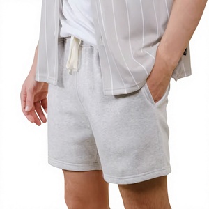 Shorts pour hommes en gros directement de l'usine – Confortables, en tissu tricoté polyester/spandex, avec cordon de serrage, sur mesure, couleur unie - Product Image 2
