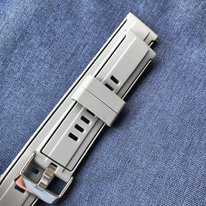 Bracelets de montre en caoutchouc de silicone, usine de Guangdong Shenzhen, 20 mm 22 mm, bracelets de montre personnalisés pour hommes - Product Image 2