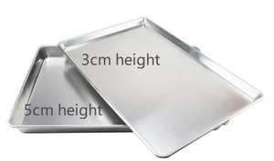 ถาดอบอลูมิเนียมอัลลอยด์ขนาดใหญ่เชิงพาณิชย์ 60x40 ซม. ถาดอบขนมปังเค้กเบเกอรี่สําหรับเตาอบ - Product Image 4