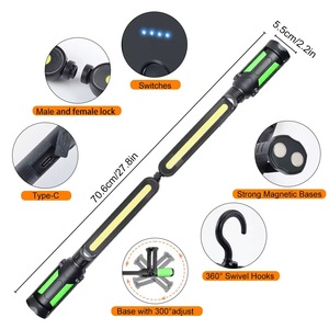 Nueva Lámpara de Trabajo Portátil Recargable con Atracción Magnética y Gancho para Mantenimiento e Inspección del Motor del Automóvil - Product Image 4