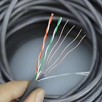 Cable de Red de Cobre Libre de Oxígeno Trenzado con Cubierta de PVC/LSZH Cat5e U/UTP de Longitud Personalizada DingLiang OEM/ODM, 305m