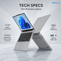 Écran OEM/ODM de 14,1 pouces avec un rapport d'aspect 16:10. Ordinateurs portables professionnels avec processeur Intel Ultra 5 225H, 24 Go de mémoire LPDDR5, garantie d'un an