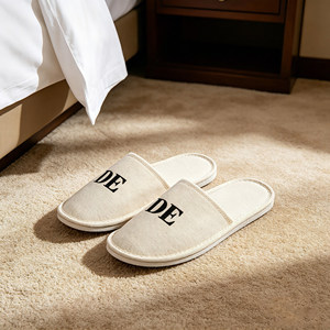 Pantofole Personalizzabili per <span class=keywords><strong>Hotel</strong></span> 5 Stelle, Comode, Antiscivolo, a Punta Chiusa, Morbide, di Lusso, Usa e Getta, in Cotone, da Viaggio, Senza Tallone, per Uomo - Product Image 5