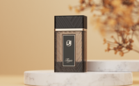 Flacon de parfum carré de luxe 100 ml avec pulvérisateur personnalisé, emballage en verre avec boîte, usine OEM ODM, parfum vide estampé à chaud