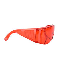 Lunettes de soins dentaires en plastique certifié CE Classe II Lunettes de protection Lunettes rouges pour l'ombrage oral