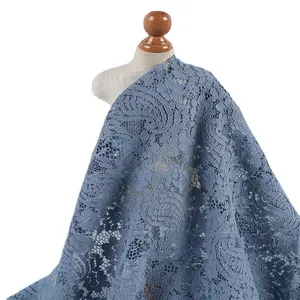 Venda quente Paisley Algodão Nylon Lace Fabrics para Mulheres Vestuário