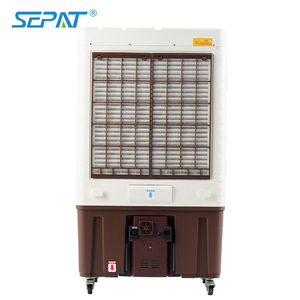 Ventilateur de refroidissement évaporatif mobile portable alimenté par énergie solaire rechargeable pour <span class=keywords><strong>garage</strong></span> extérieur, pièce commerciale, avec réservoir d'eau de 40L - Product Image 4